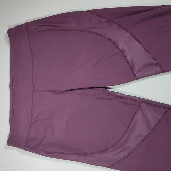Sweaty Betty The Power purple cropped mesh leggings XL - Picture 3 of 8